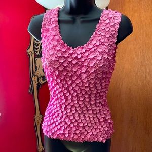 Y2K Ruched/Popcorn Pink Top